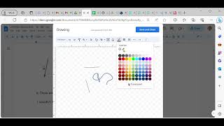 Drawing on a Google doc