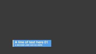 Live Text Lowerthirds After Effects Template
