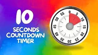 10 Second Countdown Timer with Beeps - Colorful Timer for Games, Quizzes & Challenges