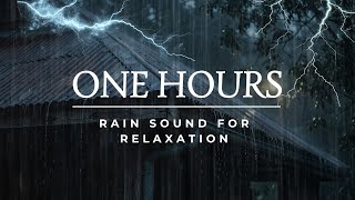 Heavy Night Rain on Tin Roof 🌧️ Cozy Cabin Ambience | Deep Sleep & Relaxation @ASMR