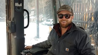 Forestry Work, How I Drive Old Red And Chainsaw Work