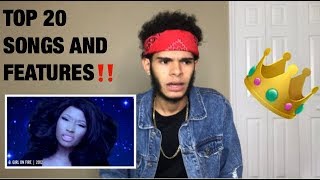 Top 20 Nicki Minaj Songs and Features (REACTION!!)