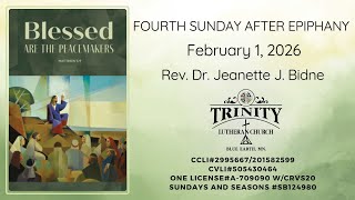 Trinity Lutheran Church, Blue Earth, MN. Live Stream Worship. January 18, 2026