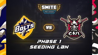 SMITE Pro League Phase 1 Seeding LAN: Olympus Bolts vs Oni Warriors