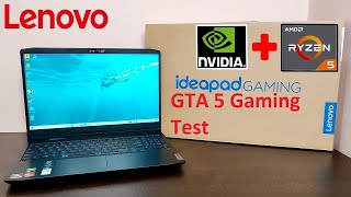 GTA 5 Gaming and Temprature Test in Lenovo ideapad Gaming 3 Ryzen 5 #lenovo #gaming