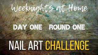 NAIL ART CHALLENGE | JAIME VS ETHAN | DAY 1 ROUND 1