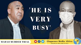 CPL. MOHALE POSHOLI TESTIFY ON HIS MEETINGS WITH THE LEAD PROSECUTOR