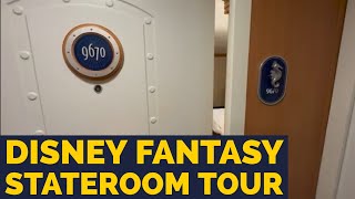 Fantasy Stateroom 9670 Room Tour | Disney Cruise Line | Largest "cheap" cabin?