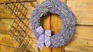 Aromatic Lavender Wreath Crafting | DIY Scented Home Decor