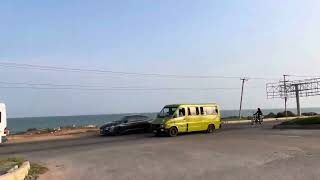 Driving on Accra Tema Road