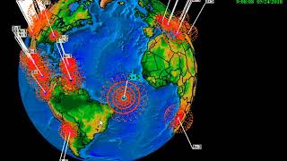 TREMOR NO ATLÂNTICO REGIÃO NORDESTE DO BRASIL 24-05-2018