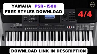 YAMAHA PSR I500 ADDITIONAL INDIAN STYLES | FREE DOWNLOAD | 4/4 DHOL STYLE | @johnmusicstudios