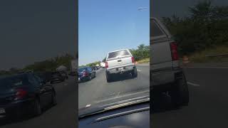 The caused of traffic ahead is unknown