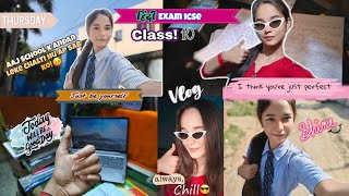 हिंदी Exam Icse class 10 🌟|| Productive〃3 || School inside view🤭Dekhlo!! @priyavlogslifestyle-01