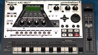 REALTIME TRACK MAKING ON ROLAND MC 307 techno