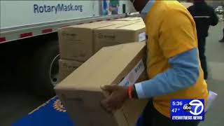 Rotary D7230 Rotary Million Mask Challenge - NYC, ABC7 Eyewitness