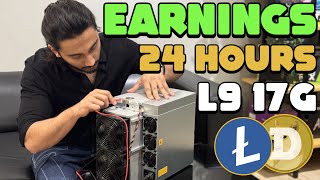 "We Ran the L9 17GH Miner for 24 HOURS – You Won’t Believe How Much It Earned! 💰🔥"