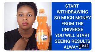 Use this drinks to feed the spirits and your spirit guide to release all your blessings