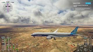 MSFS Cloudy Riyadh Landing B787 12Mar23
