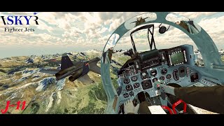 VR Flight with J-11 in VR SKY Fighter Jets 2024