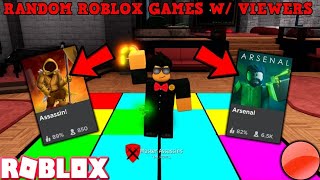 RANDOM ROBLOX GAMES LIVE W/ VIEWERS! (#ROADTO10KSUBS) *MILD LANGUAGE*