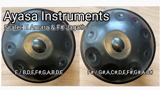 【ハンドパン販売】両面ハンドパンAyasa Instruments/ E Amara & F# Jagath 試奏２