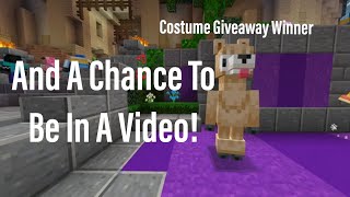 Costume Giveaway Winner. And A Mystery Suprise?!?!