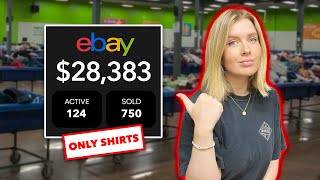 How much money did we actually make selling only shirts on eBay for a year? - Shirt Store