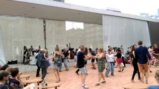 Rotterdam swing band near the Blaak market