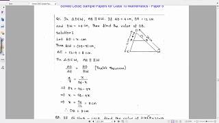 Solved CBSE Sample Paper 5 for Class 10 Maths | Important Questions for Class 10 Maths