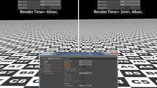 Anti-Aliasing Levels & Threshold effect on Rendertime and Quality
