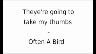 Theye're going to take my thumbs - Often A Bird (Holy Fuck & Wim Mertens)