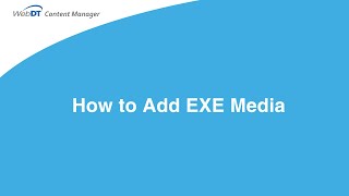 How to Add EXE Media
