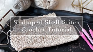 Scalloped Shell Crochet Stitch Tutorial