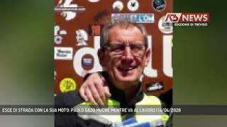 ESCE DI STRADA CON LA SUA MOTO: PAOLO GAJO MUORE MENTRE VA AL LAVORO | 14/04/2026