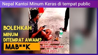 Warga Nepal Minum Mab*K Depan Publik - Boleh ker?