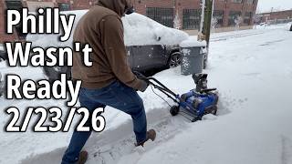 Philly Snowstorm 2/23/26 – We Woke Up to THIS ❄️