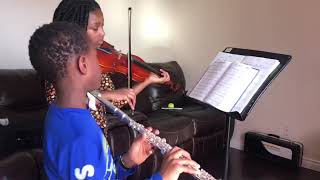 Megan  and  Shawn  Playing "In the Sweet By and By"