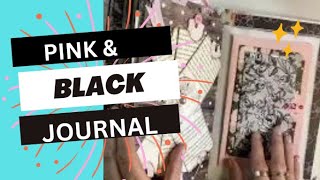 Pink and Black Junk Journal Flip Through