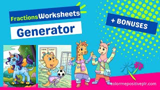 Fractions Worksheets Generator