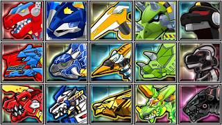 Rescue Bot Dino Adventure, Mecha Colosseum + Dino Robot Corps: T-Rex, Armorsaur, Tricerasaur, Metal