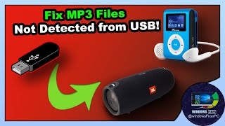 How to Fix MP3 Files Not Detected from USB on MP3 Players!