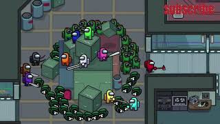 Among us. Zombie apocalypse. Animation.