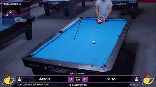 JASON vs YUTO - Q1 BILLIARDS - TABLE 2 | EvoSports