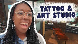Decorating a Tattoo and Art Studio in the Sims 4