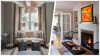 75 Mid-sized Brown Floor Family Room Design Ideas You'll Love 🔴