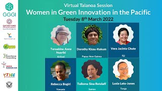 Women in Green Innovation in the Pacific 2022