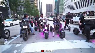 Fans Rode Through Houston with Speed… CRAZY Takeover! 🤯🔥