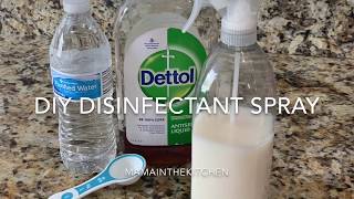 DIY Homemade Disinfectant Spray