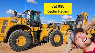 Day in the life of a equipment mechanic CAT 980M Wheel Loader